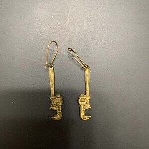 Handcrafted Pipe Wrench Earrings (NEW)